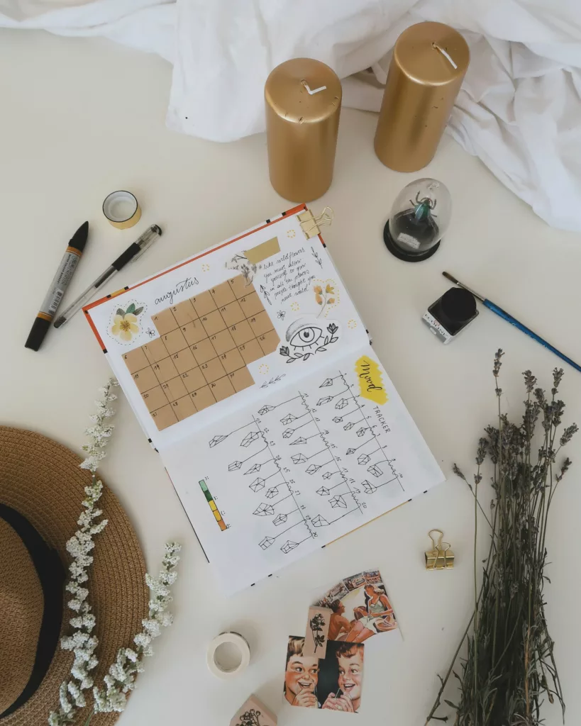 Mood tracker for building a sustainable writing habit - Photo by Estee Janssens for Unsplash