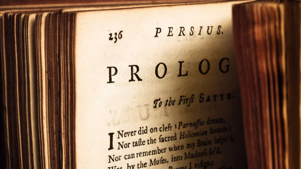 A prologue of Juvenalis and Persius Satires (1735). Credits: 221A, Getty Images by Canva